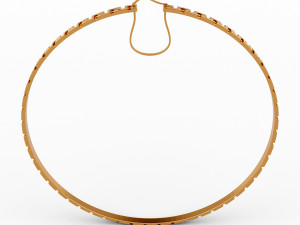 greca hoop earrings 3D 모델