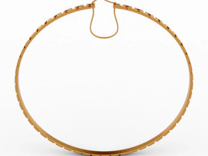 greca hoop earrings 3D Model