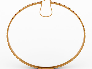 greca hoop earrings 3D 모델