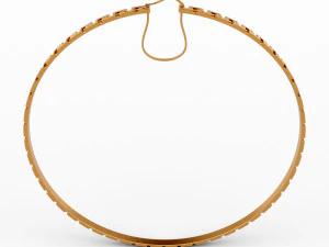 greca hoop earrings 3D Model