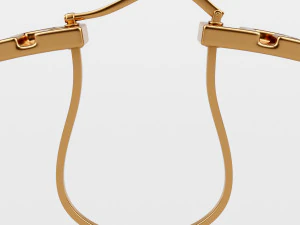 greca hoop earrings 3D Model