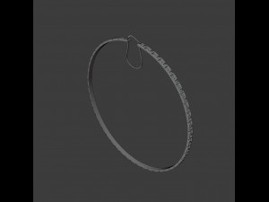 greca hoop earrings 3D 모델