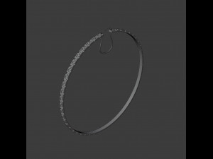 greca hoop earrings 3D 모델