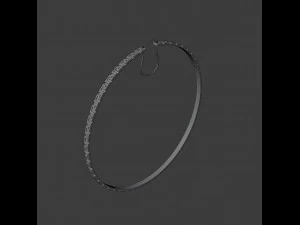greca hoop earrings 3D Model