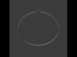 greca hoop earrings 3D 모델
