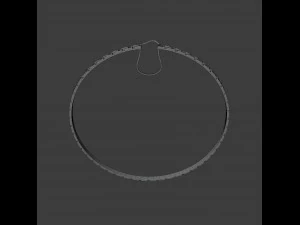 greca hoop earrings 3D Model
