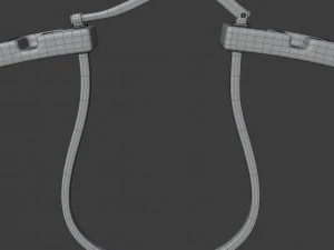 greca hoop earrings 3D Model
