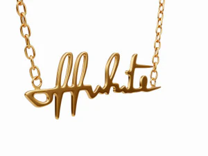 off-white logo necklace 3D Model