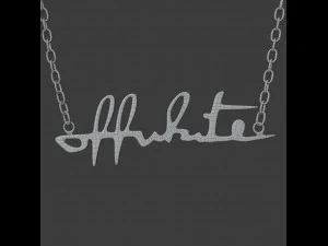 off-white logo necklace 3D Model