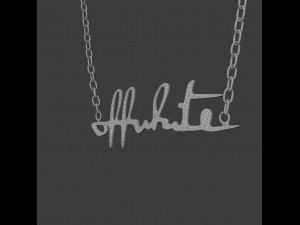 off-white logo necklace 3D-Modell