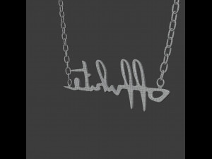 off-white logo necklace 3D-Modell