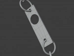 off-white logo necklace 3D Model