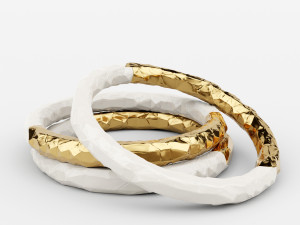 enamel and gold plated bangle 3D Model