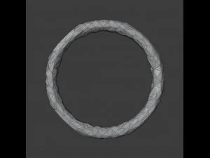 enamel and gold plated bangle 3D Model