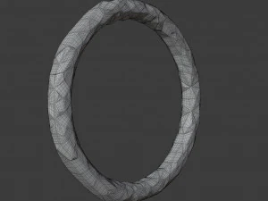 enamel and gold plated bangle 3D Model