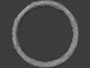 enamel and gold plated bangle 3D Model
