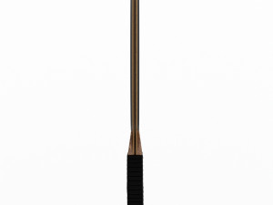 leather and walnut table tennis paddles 3D Model