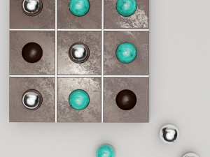 tic tac toe set 3D Model