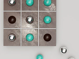 tic tac toe set 3D Model