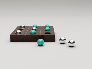 tic tac toe set 3D Model