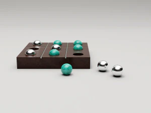 tic tac toe set 3D Model