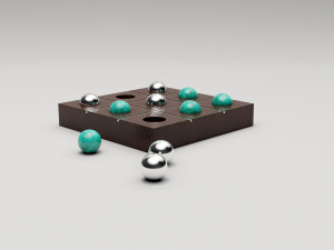 tic tac toe set 3D Model