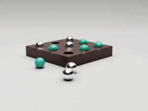 tic tac toe set 3D Model