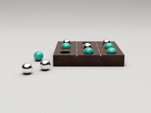 tic tac toe set 3D Model