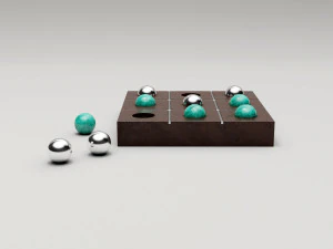 tic tac toe set 3D Model