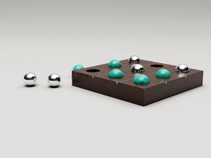 tic tac toe set 3D Model