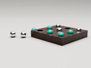 tic tac toe set 3D Model