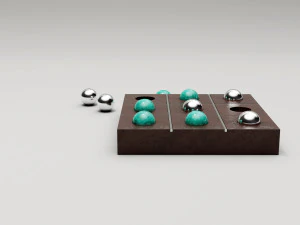 tic tac toe set 3D Model