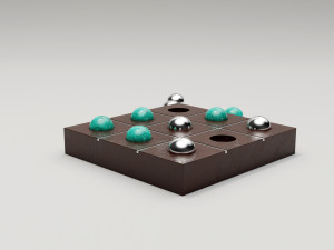 tic tac toe set 3D Model