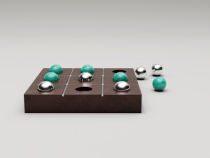 tic tac toe set 3D Model