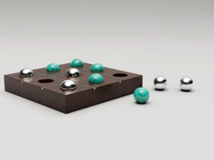 tic tac toe set 3D Model