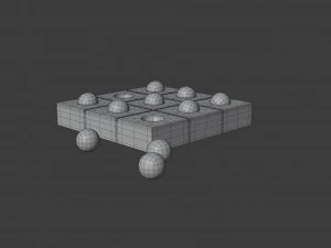 tic tac toe set 3D Model