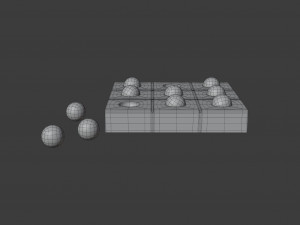 tic tac toe set 3D Model