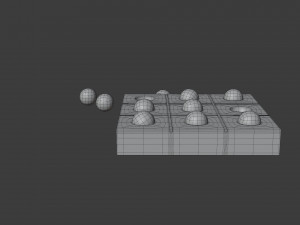 tic tac toe set 3D Model