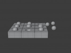 tic tac toe set 3D Model