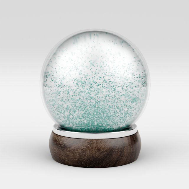 snow globe Model 3D .c4d .max .obj .3ds .fbx .stl .blend 