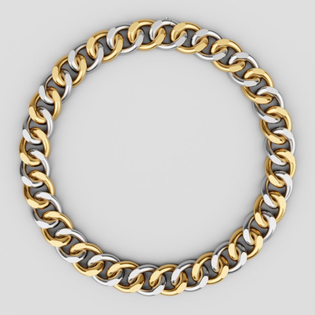 chain necklace 3D Model .c4d .max .obj .3ds .fbx .stl .blend 
