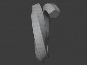 twisted spiral ring 3D Модель