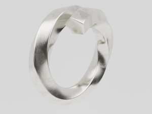 twisted spiral ring 3D Модель