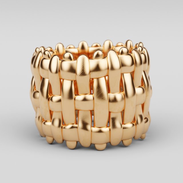 intrecciato ring Modèle 3D .c4d .max .obj .3ds .fbx .stl .blend 