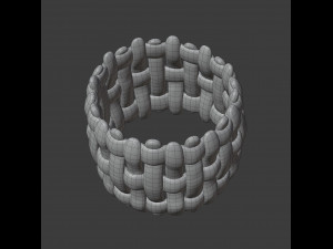 intrecciato ring Modèle 3D