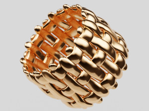 intrecciato ring Modèle 3D