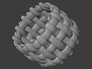 intrecciato ring Modèle 3D