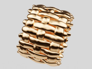 intrecciato ring Modèle 3D