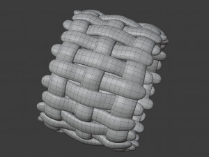 intrecciato ring Modèle 3D
