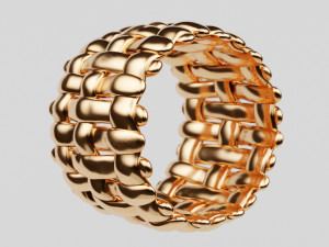 intrecciato ring Modèle 3D